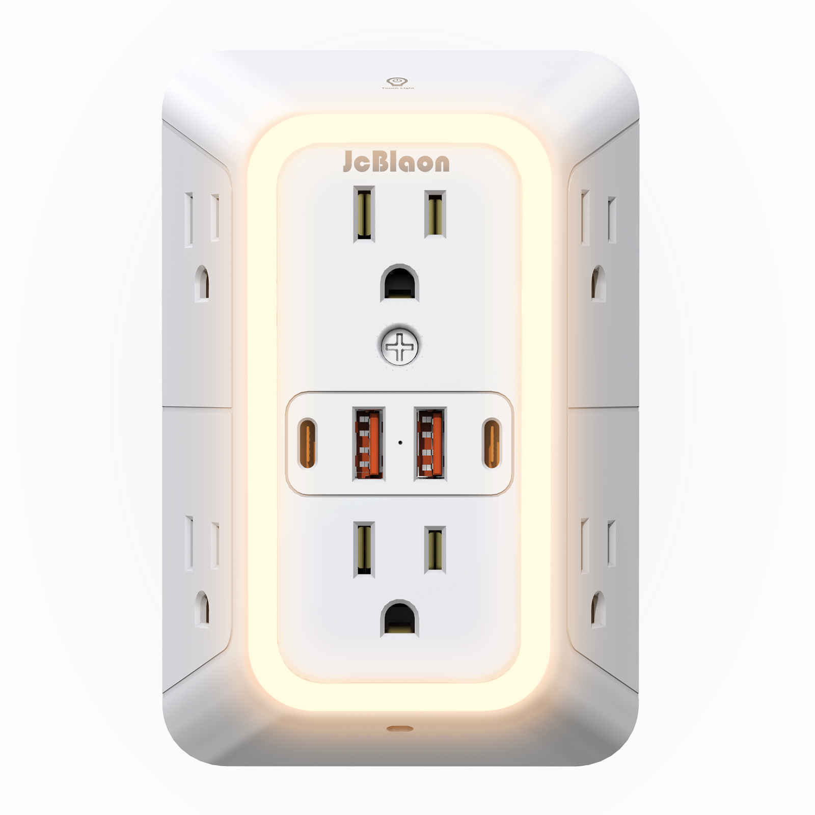 Power Strip Flat - Stopkontak Dinding Standar AS dengan Lampu