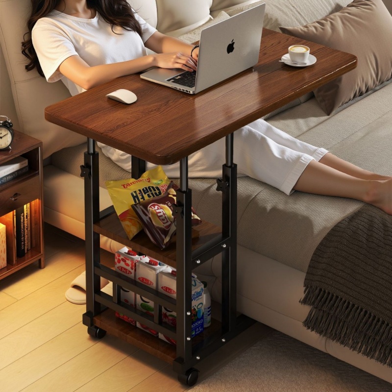 Desk Setup For Laptop - Meja Samping Tempat Tidur Dapat Dipindah,