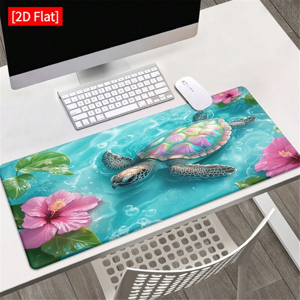 Desk Setup Keyboard - [2D Flat]1pc Alas Meja Gaming Motif