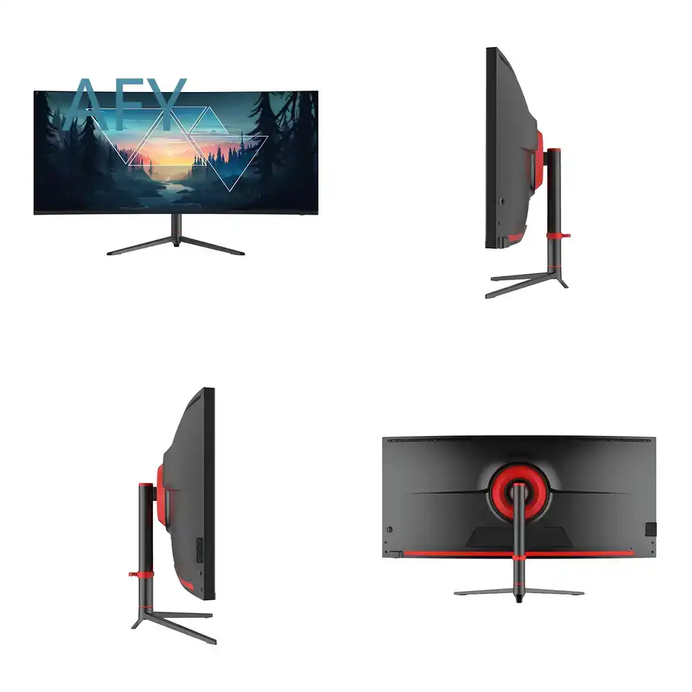 Desk Setup Ergonomics - Monitor gaming lengkung Flashworth 34 inci