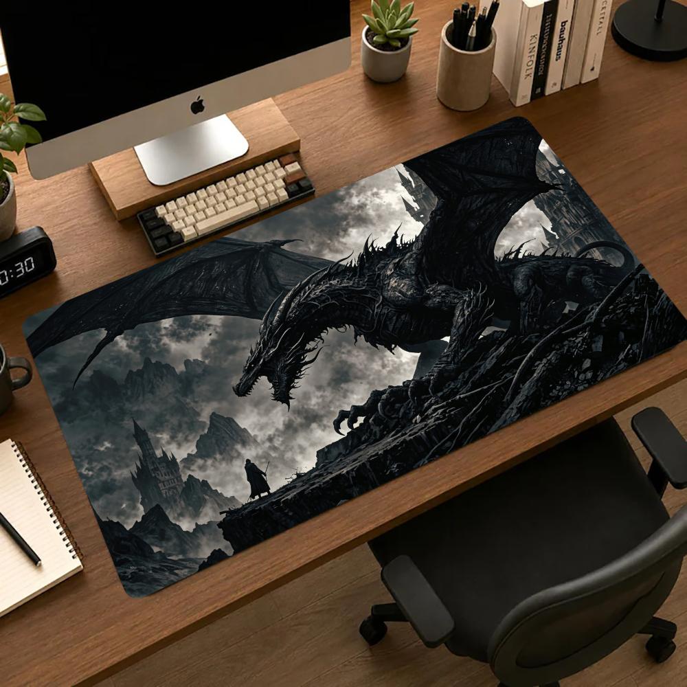 Desk Room Setup - Alas Mouse Black Dragon, Alas Permainan,