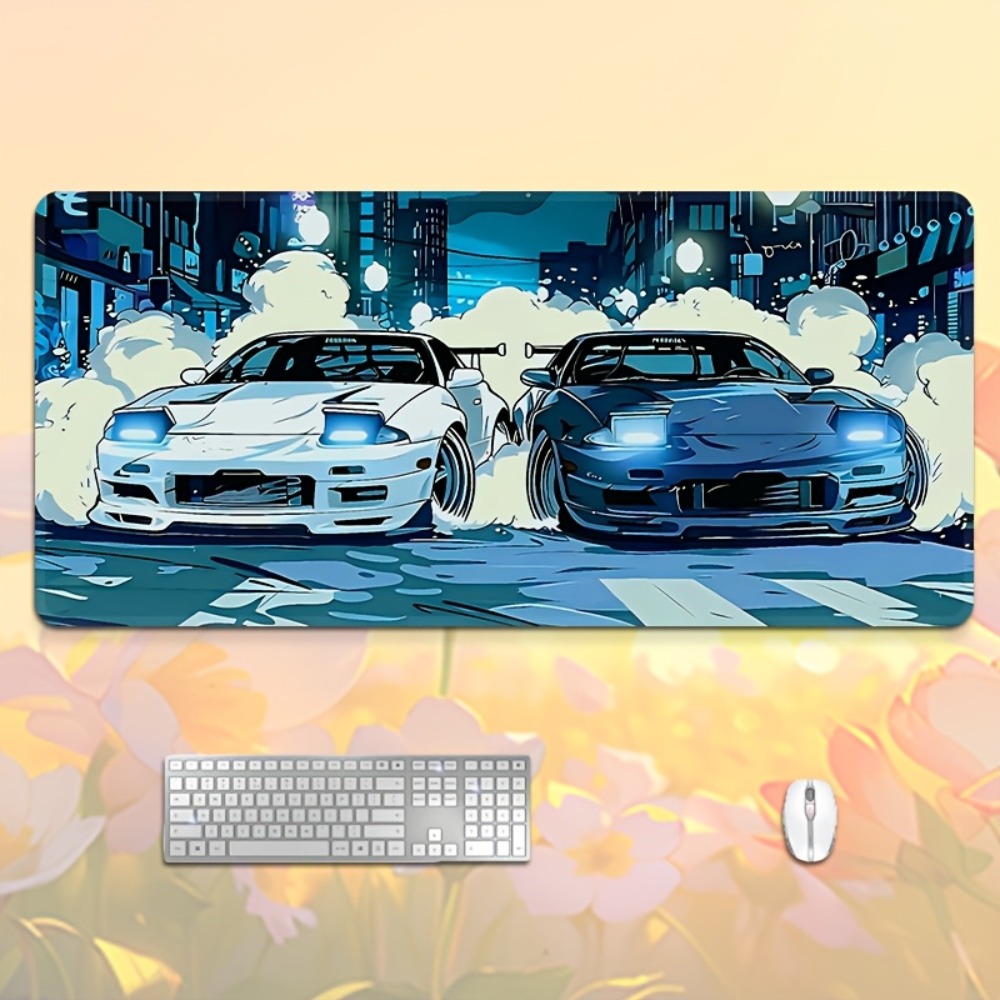 Desk Setup Anime - Alas Mouse XXL Bergaya Anime Mobil