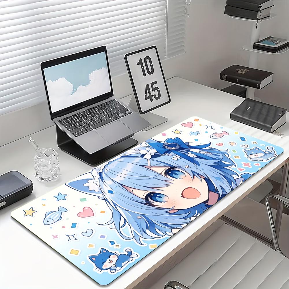 Desk Setup Anime - Alas Mouse Gaming Besar Motif Kucing