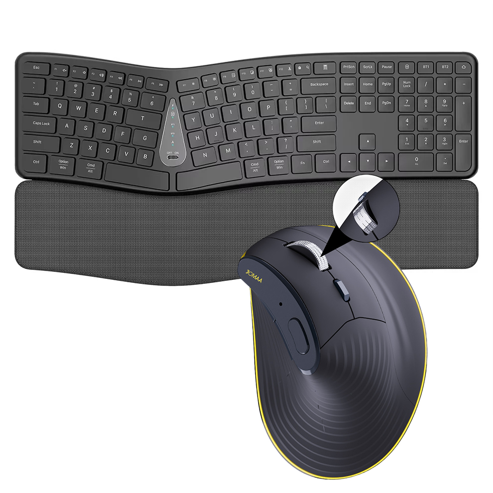 Desk Setup Keyboard - Kombo Keyboard dan Mouse Nirkabel 2.4G,