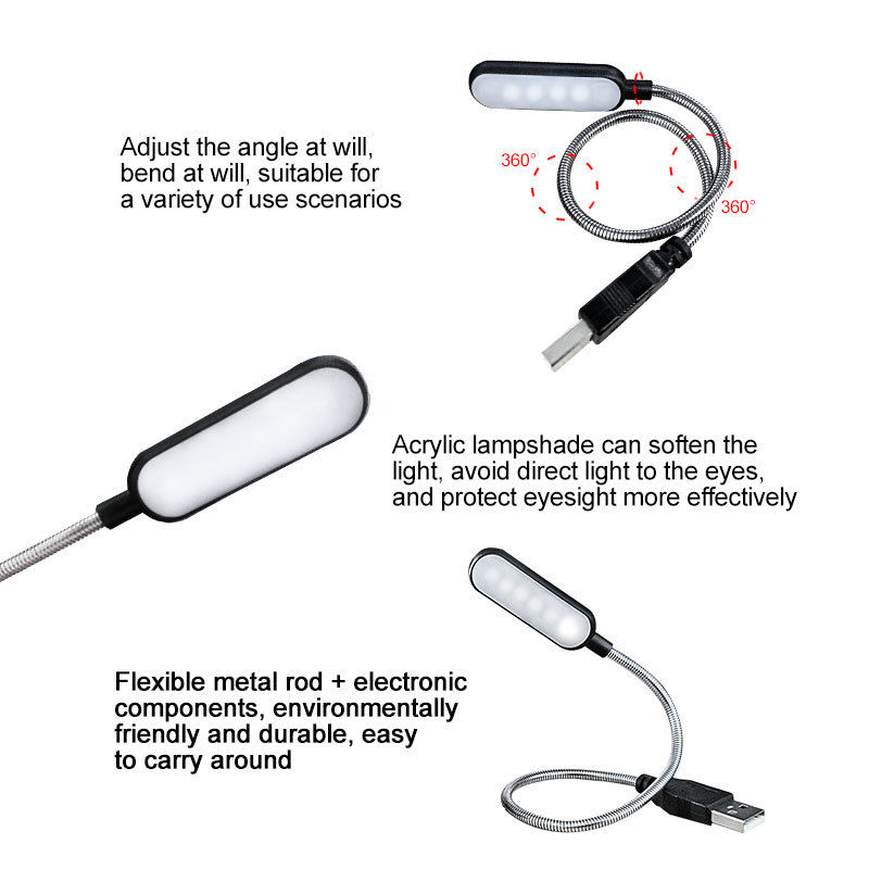 Mini 4 Lampu Buku LED Lampu Ma - Desk Setup For Laptop ulasan dan harga