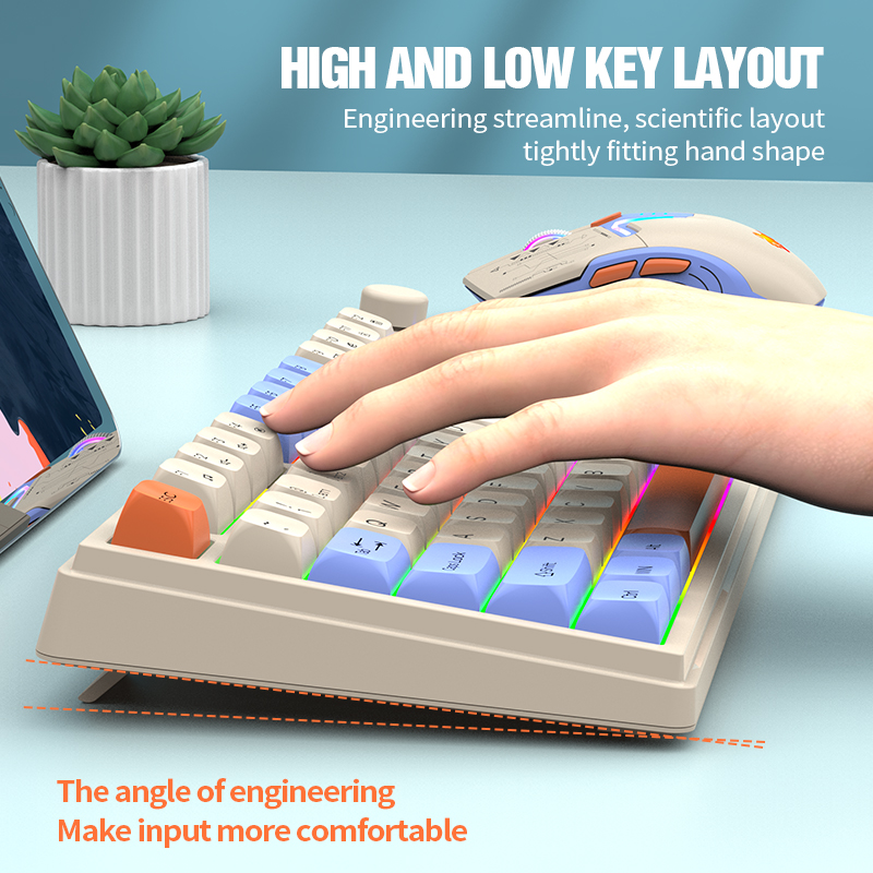 2.4G Keyboard dan Mouse Gaming - Desk Setup Keyboard ulasan dan harga