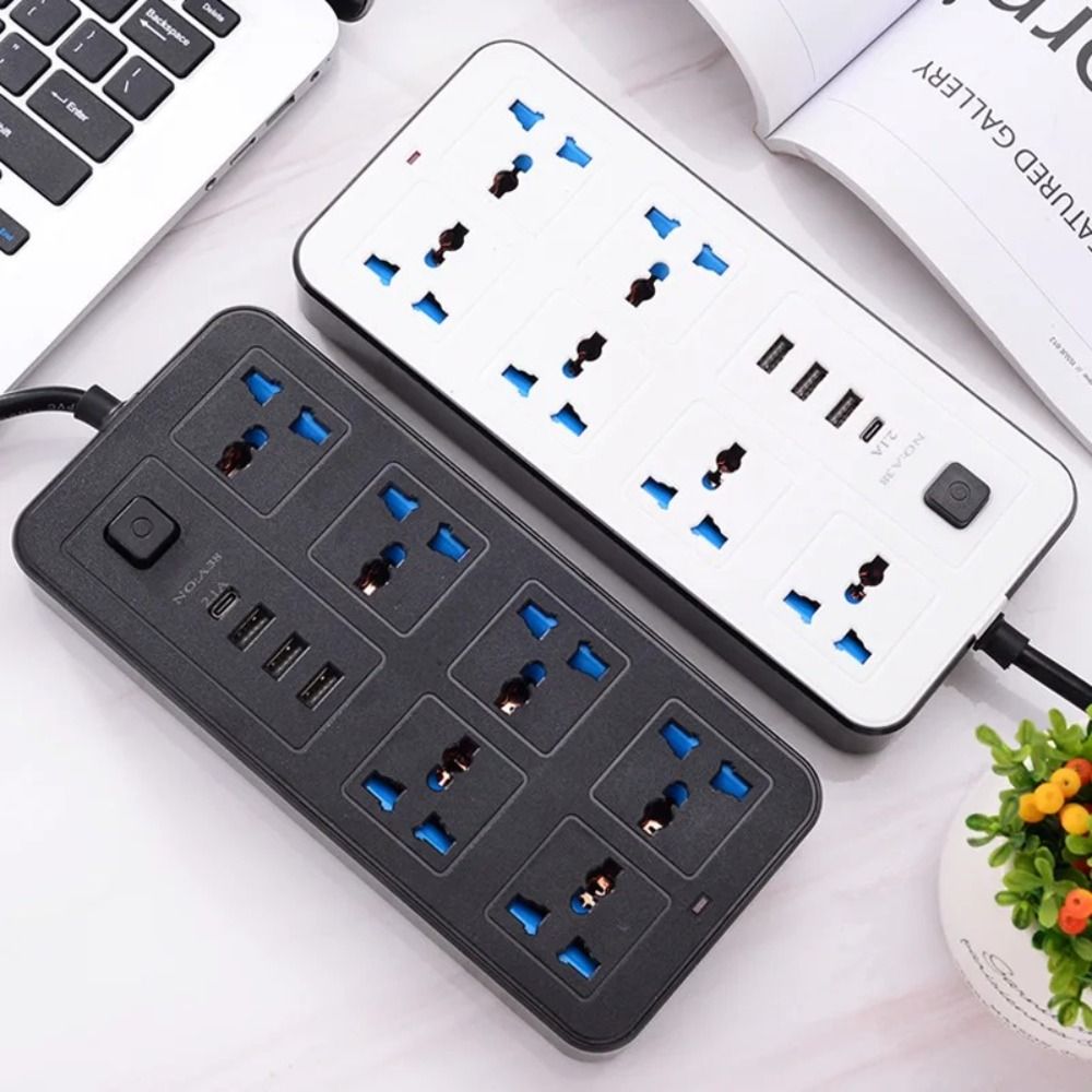Soket listrik Multi Tap, colok - Power Strip Flat ulasan dan harga