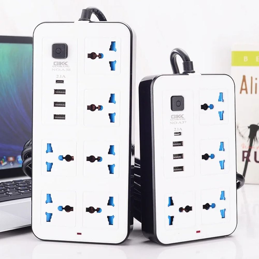 Soket listrik Multi Tap, colok - Power Strip Flat ulasan dan harga