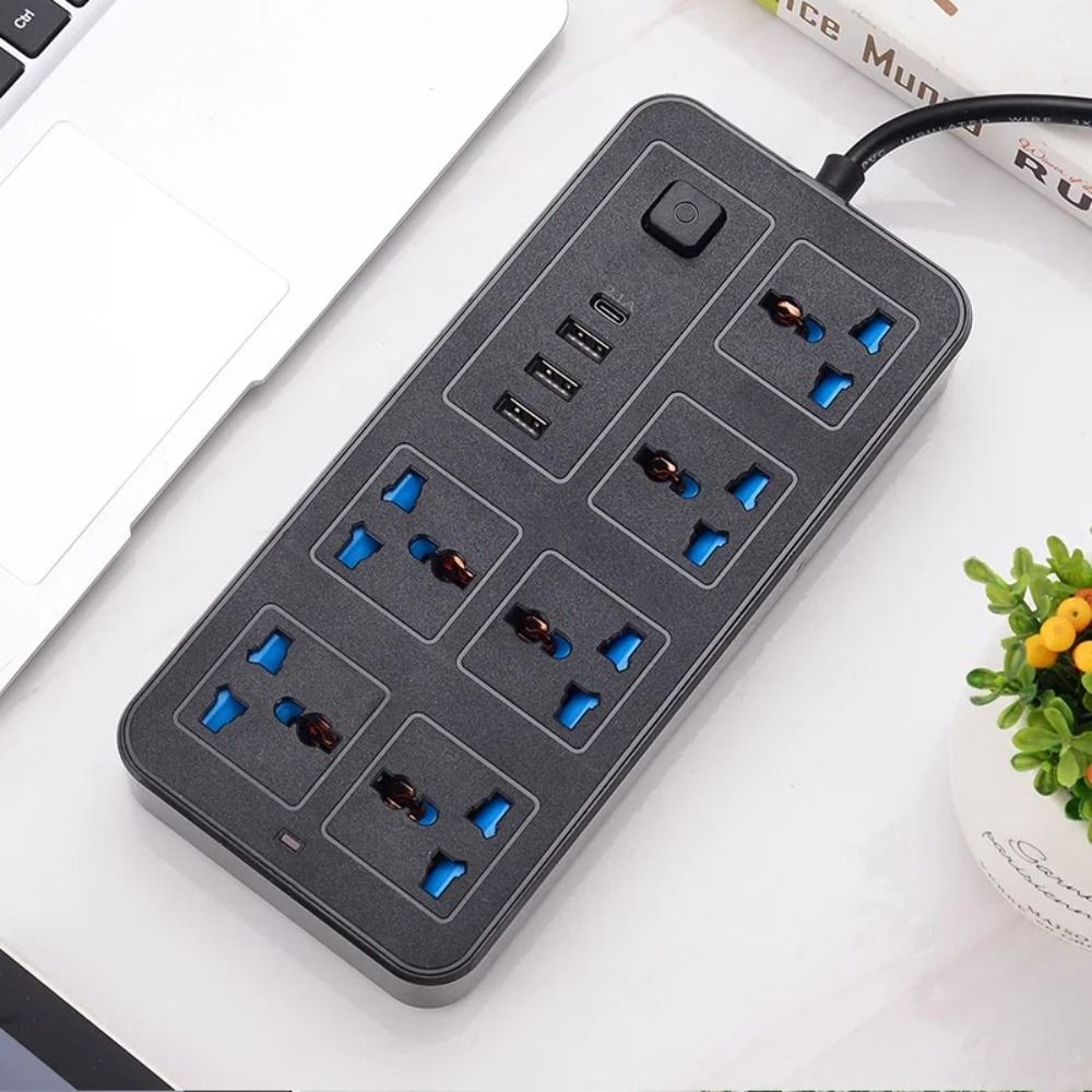 Soket listrik Multi Tap, colok - Power Strip Flat ulasan dan harga
