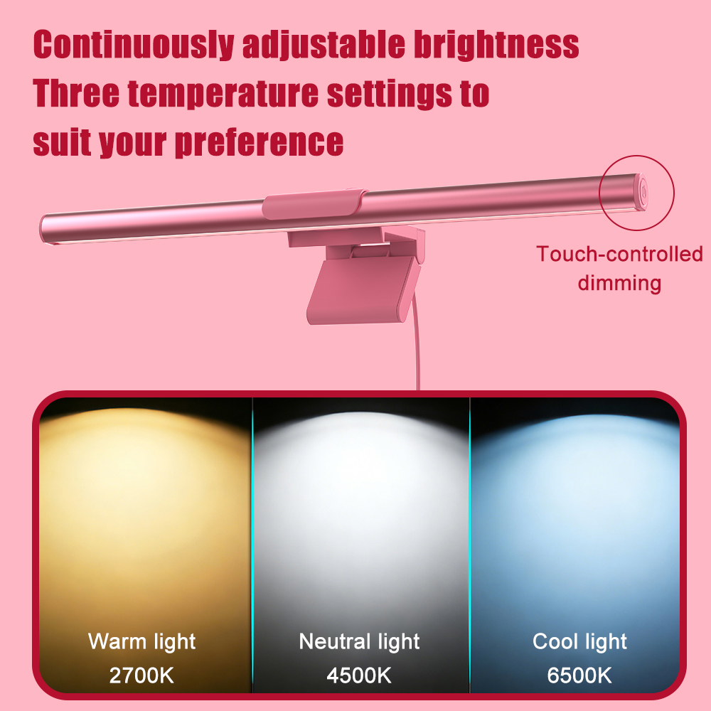 Lampu LED Pink untuk Monitor,  - Desk Setup Pink ulasan dan harga