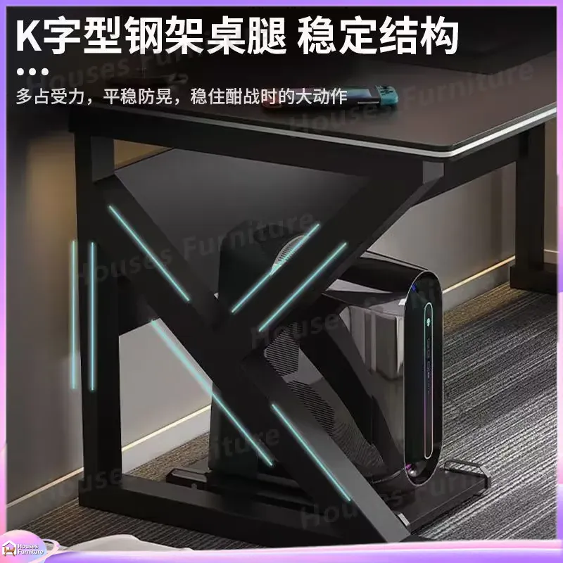 Meja Gaming Cafe Metal Hitam M - Desk Setup Ergonomics ulasan dan harga
