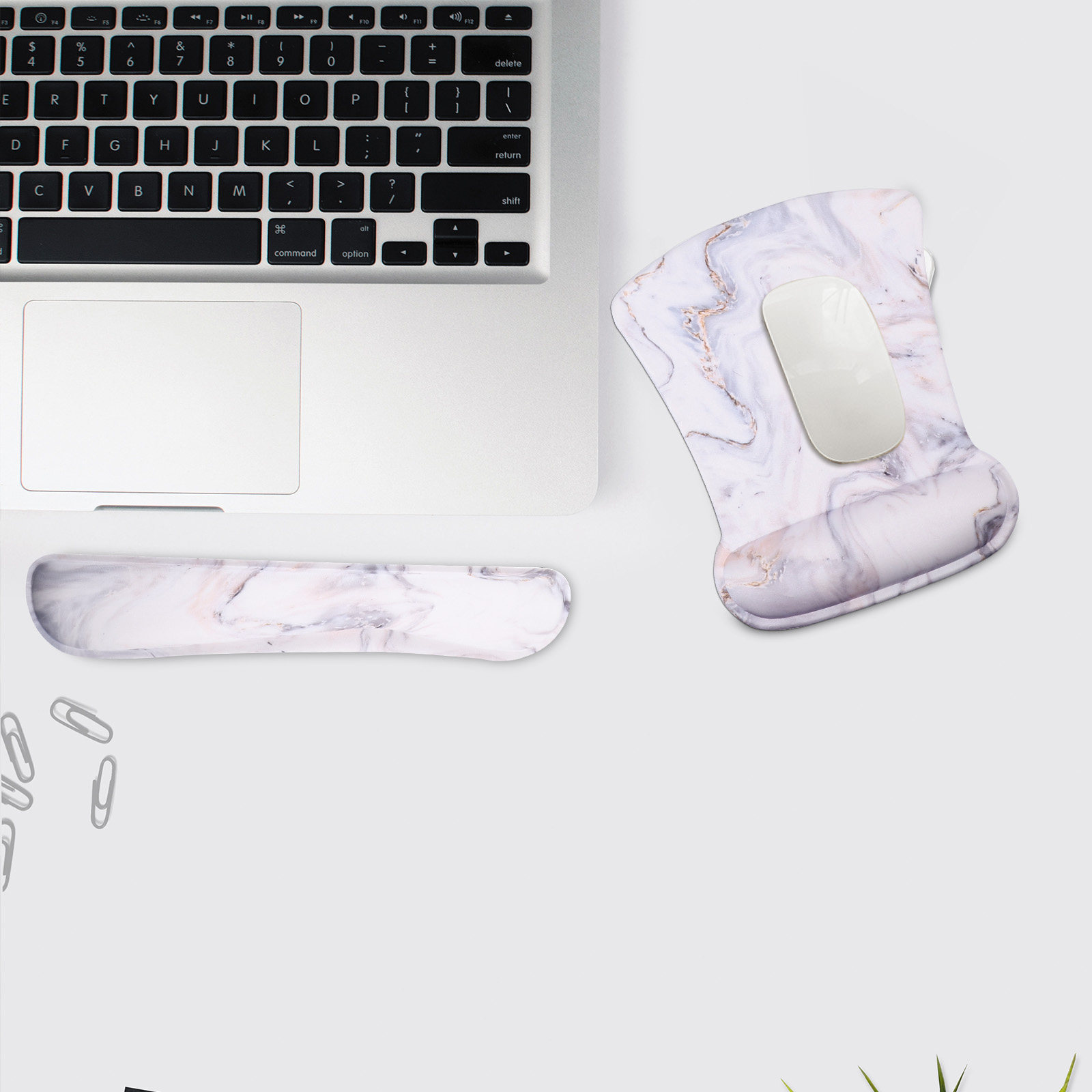 1 Set Alas Mouse dan Penyangga - Ergonomic Desk Setup Keyboard ulasan dan harga