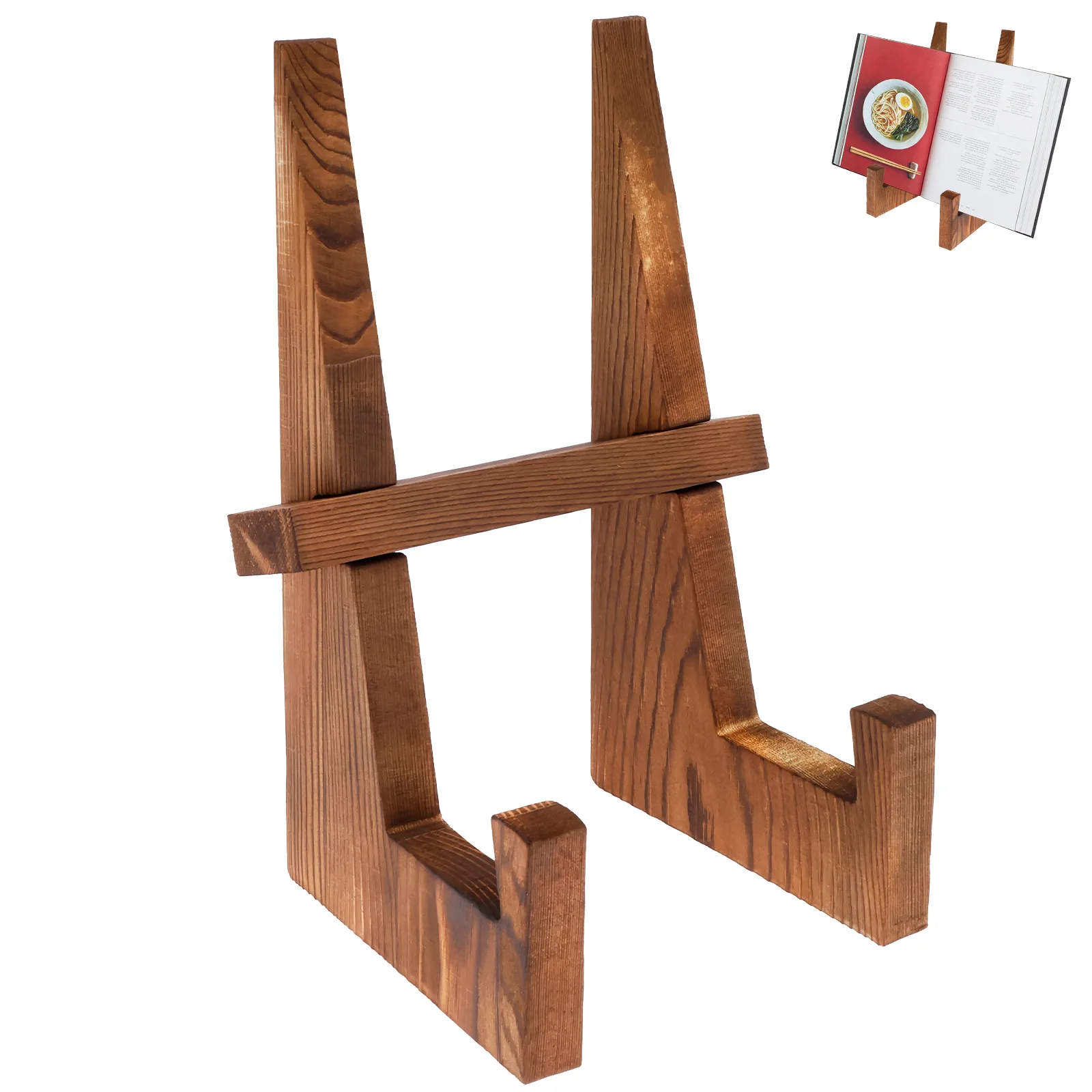 Tempat Piring Kayu, Rak Buku R - Desk Setup Photo ulasan dan harga