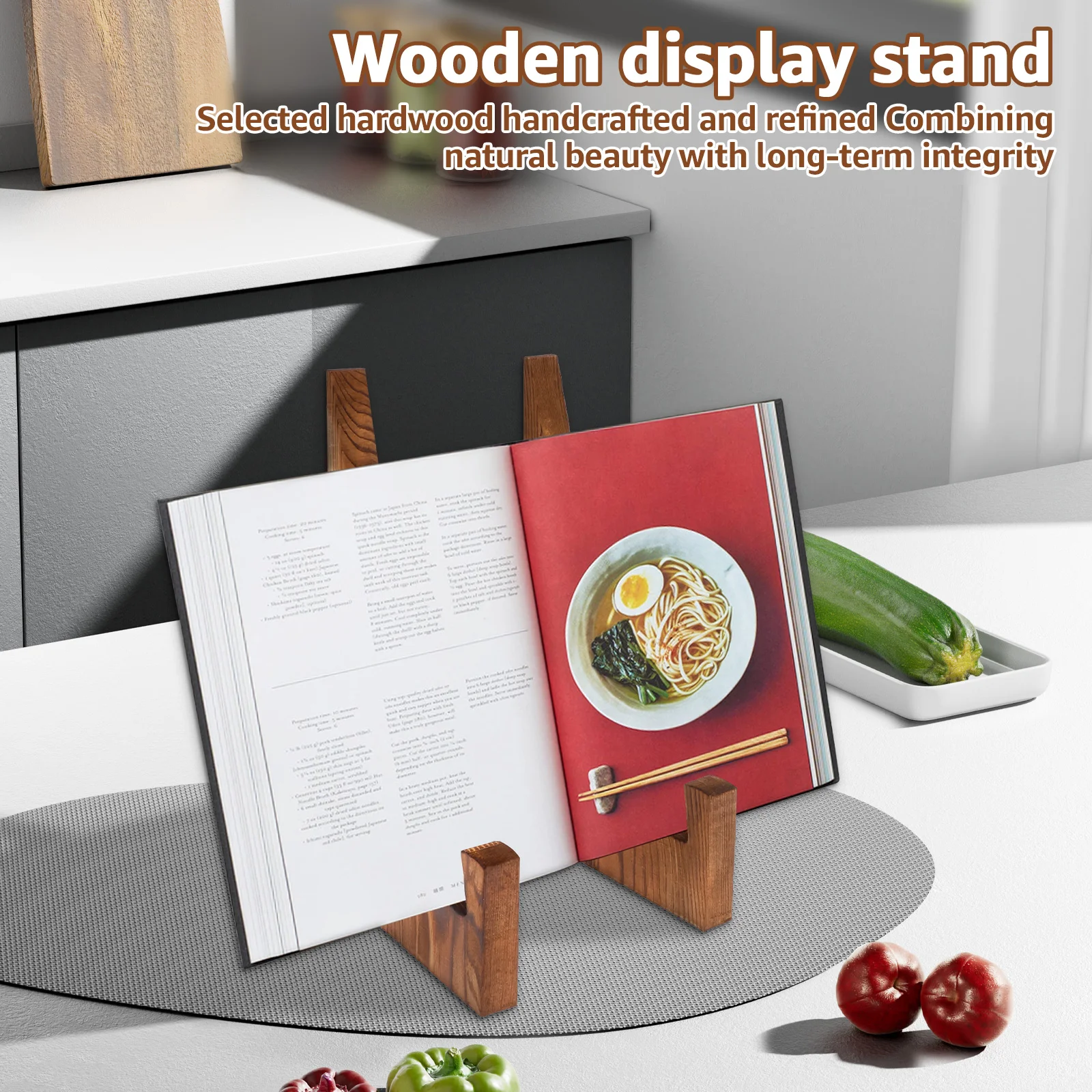 Tempat Piring Kayu, Rak Buku R - Desk Setup Photo ulasan dan harga