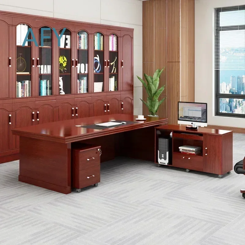 Meja Kerja Kantor Modern Premi - Desk Setup Ergonomics ulasan dan harga