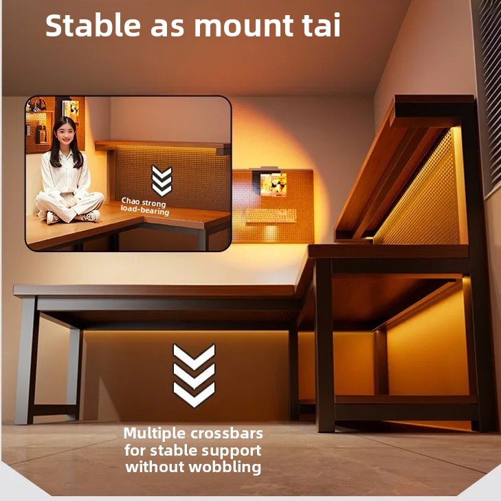 Meja Komputer Sudut Modern Ben - Desk Setup For Laptop ulasan dan harga