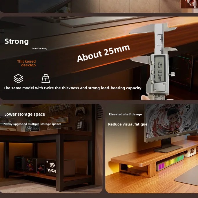 Meja Komputer Sudut Modern Ben - Desk Setup For Laptop ulasan dan harga
