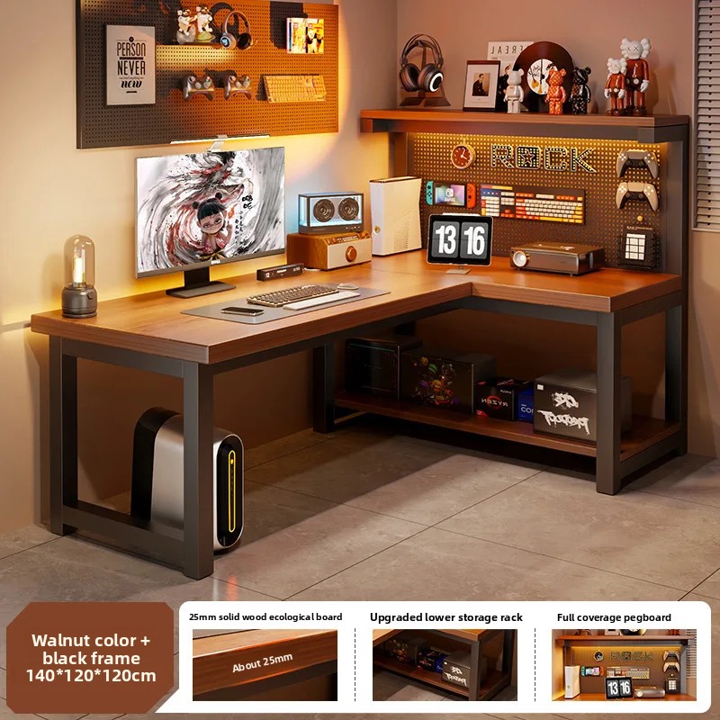 Meja Komputer Sudut Modern Ben - Desk Setup For Laptop ulasan dan harga
