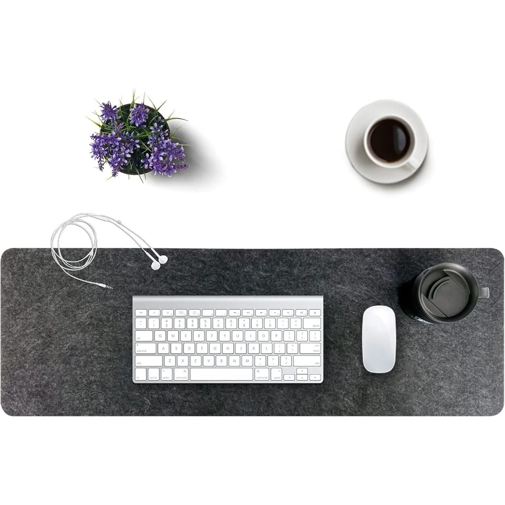 Alas Meja Felt untuk Komputer  - Desk Setup Dark ulasan dan harga