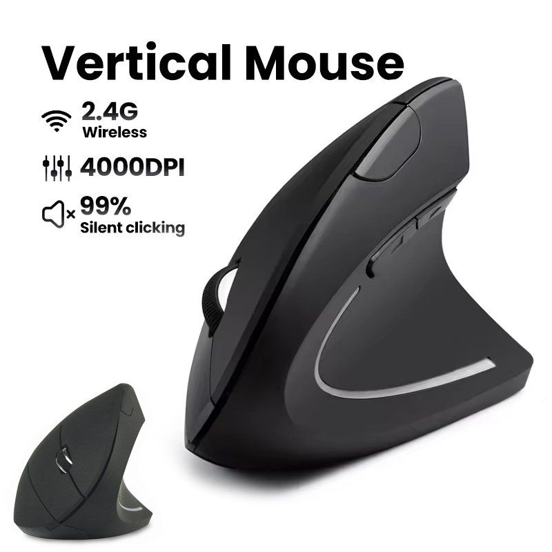 Mouse Nirkabel Ergonomis 1600  - Ergonomic Desk Setup Keyboard ulasan dan harga