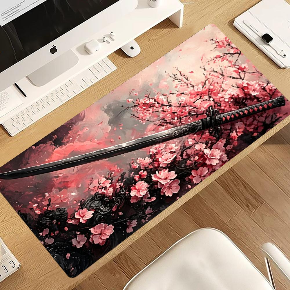 Alas Mouse Motif Bunga Sakura, - Desk Room Setup ulasan dan harga