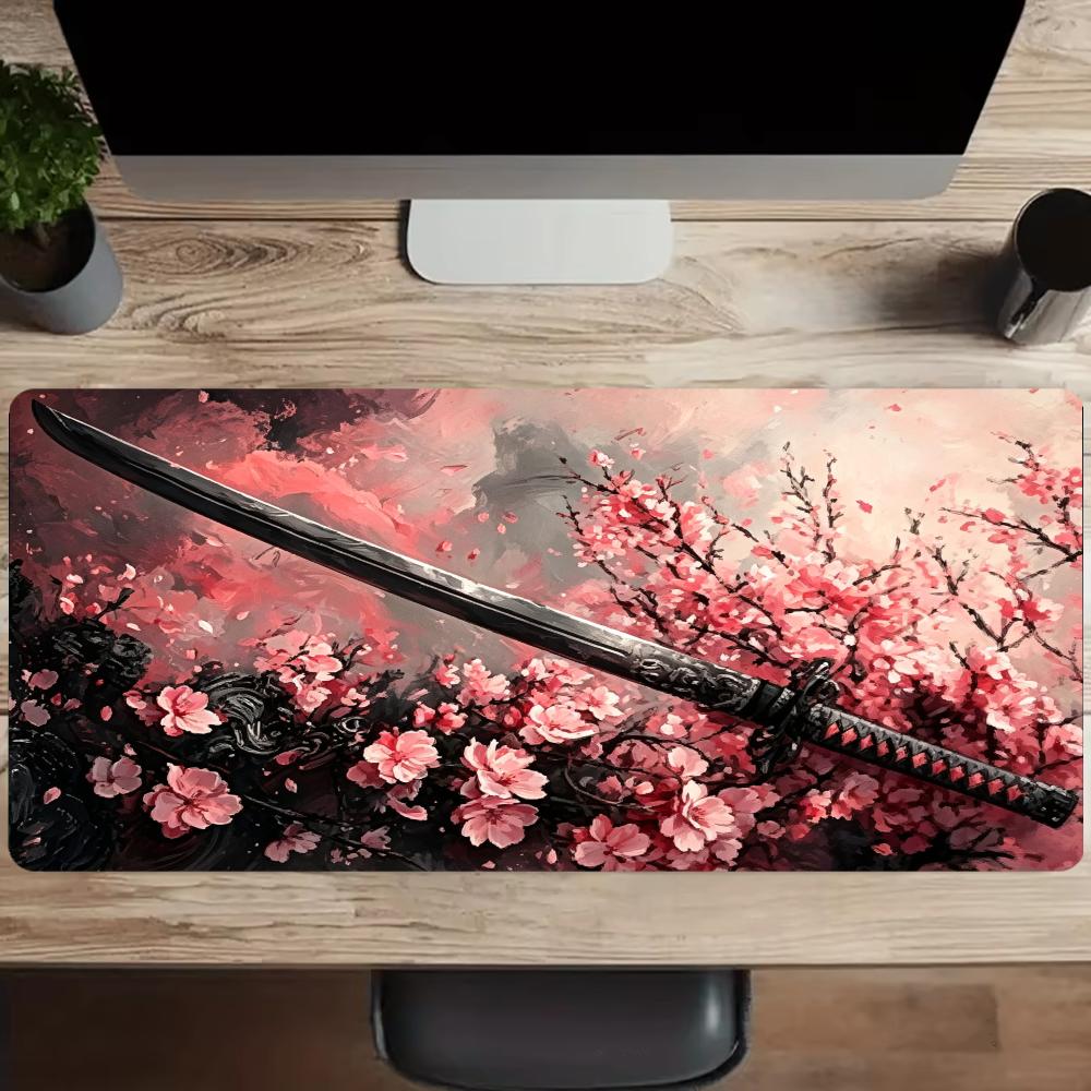 Alas Mouse Motif Bunga Sakura, - Desk Room Setup ulasan dan harga