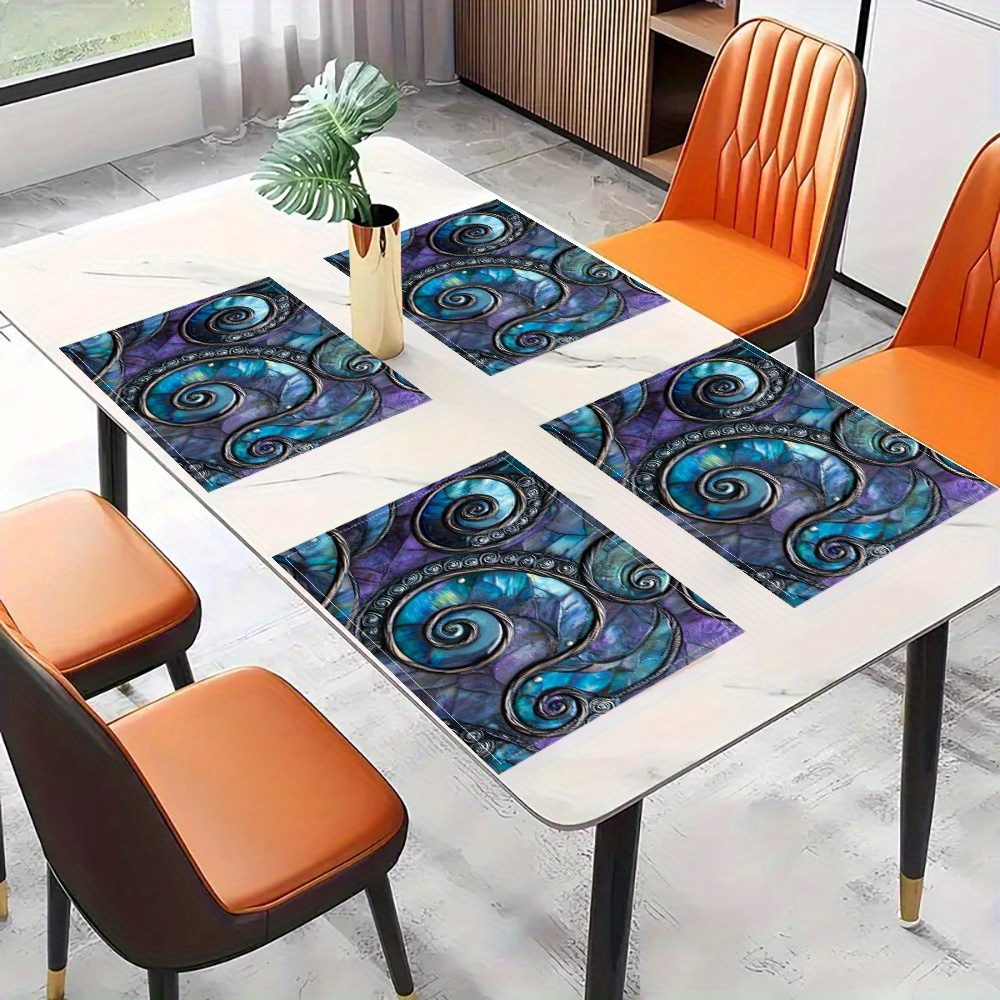 Set Alas Meja Makan Motif Poho - Desk Setup Modern ulasan dan harga