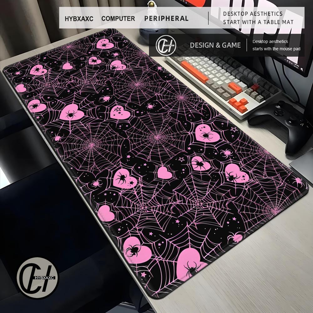 Alas Meja Berbentuk Hati Jarin - Desk Setup Pink ulasan dan harga