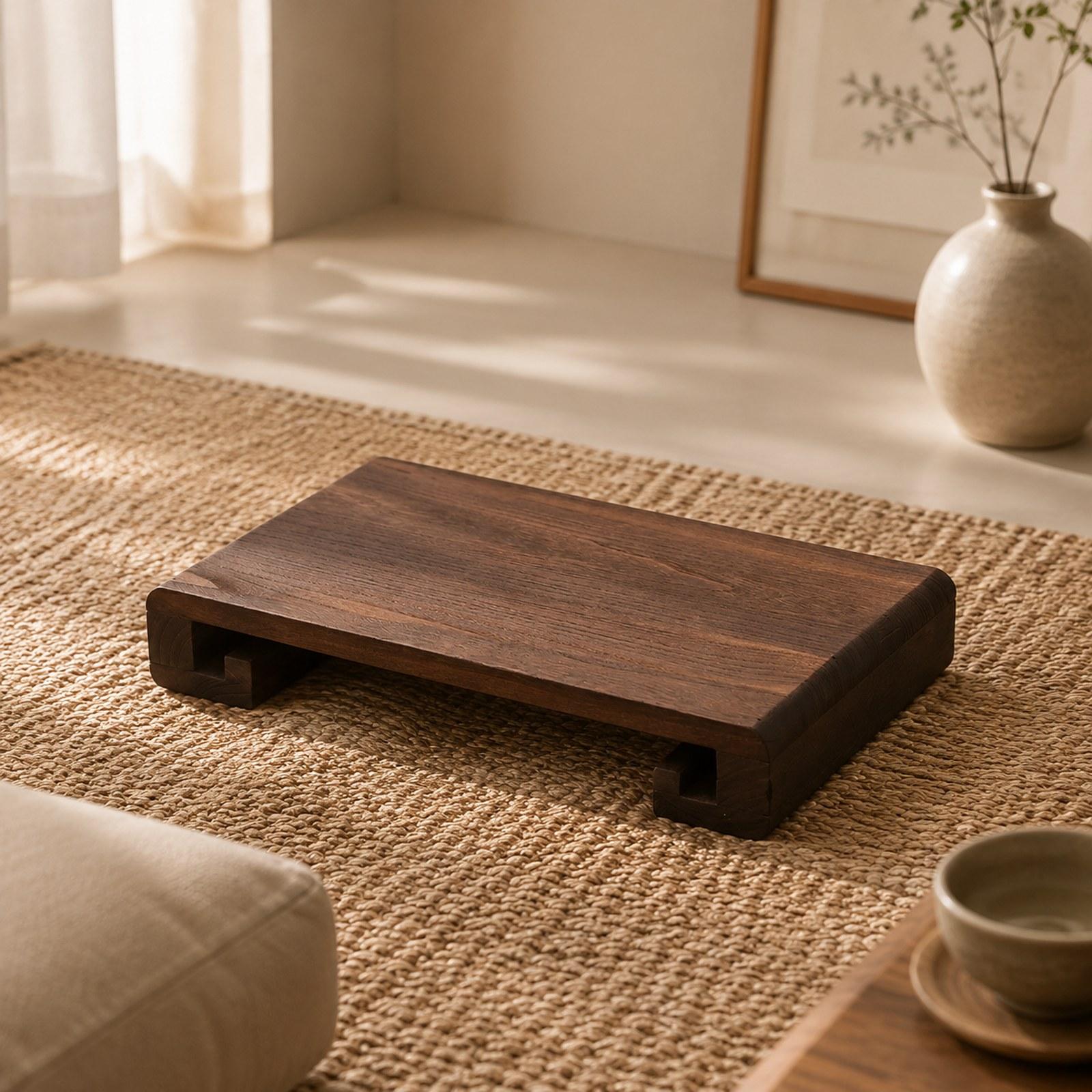 Meja Lantai Kayu Portabel Bang - Desk Setup Modern ulasan dan harga