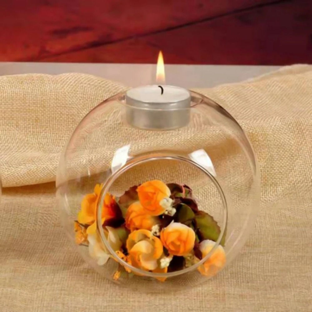 6/12 Buah Tempat Lilin Kaca Bu - Desk Setup Modern ulasan dan harga