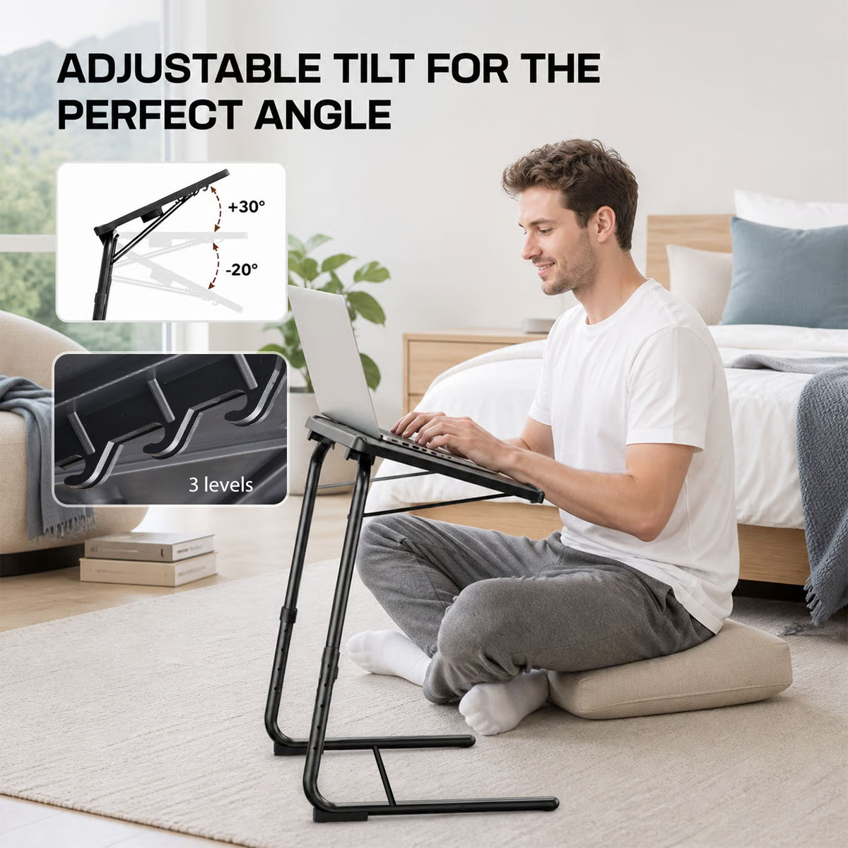 Meja Laptop yang Dapat Disesua - Desk Setup Notebook ulasan dan harga