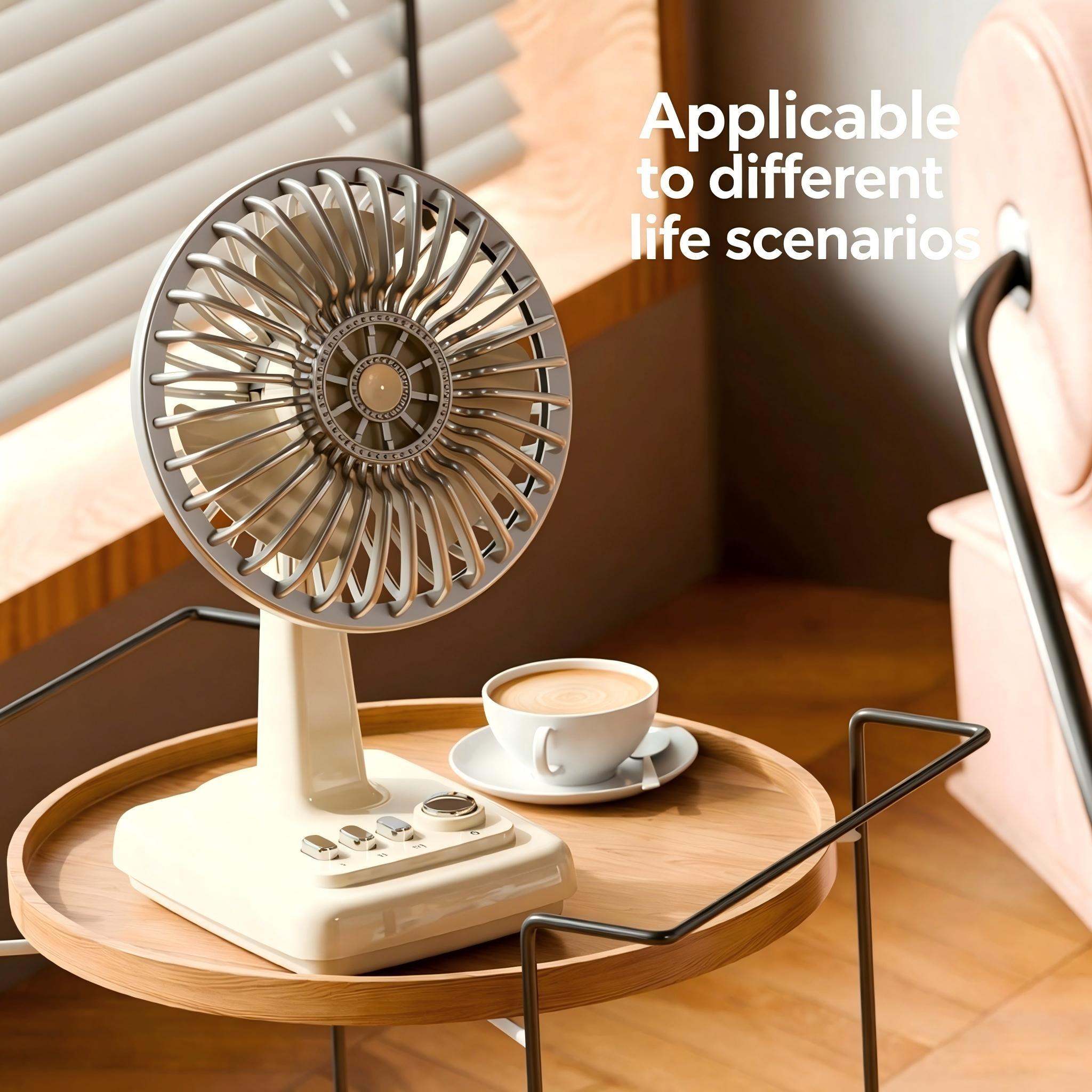 Kipas Meja Retro Alloy 3 Kecep - Fan Desk Small Usb ulasan dan harga