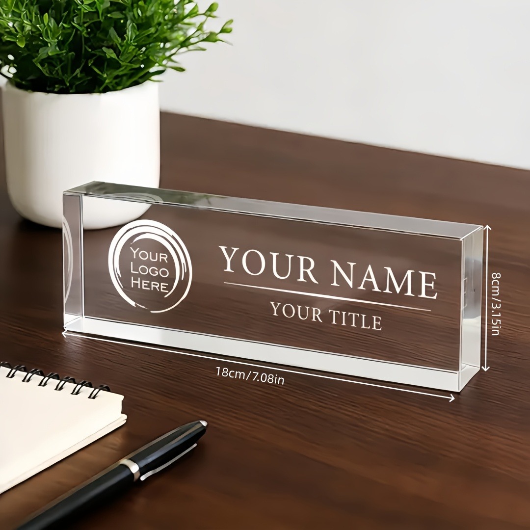 Papan Nama Meja Akrilik 2D Dat - Desk Setup Modern ulasan dan harga
