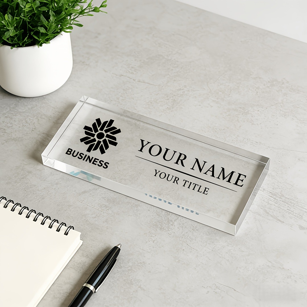 Papan Nama Meja Akrilik 2D Dat - Desk Setup Modern ulasan dan harga