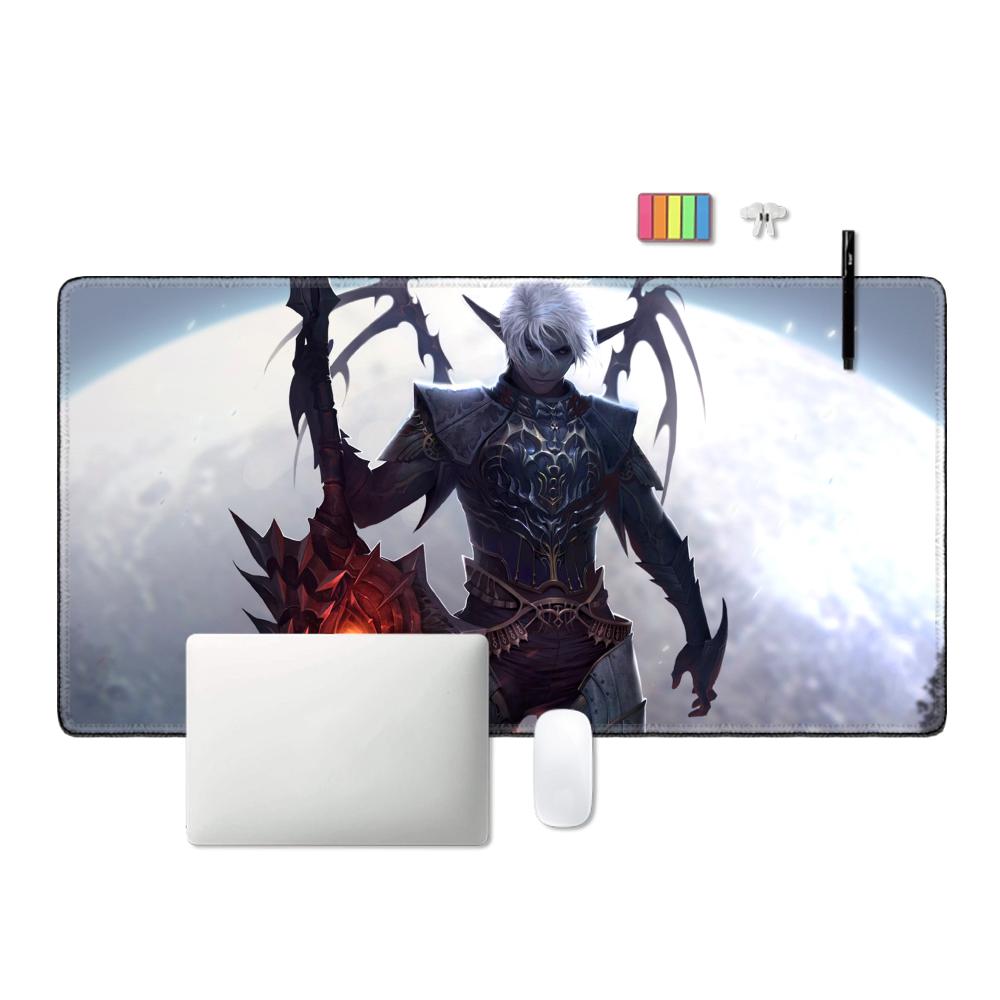 Alas meja besar Lineage 2 alas - Desk Setup Anime ulasan dan harga