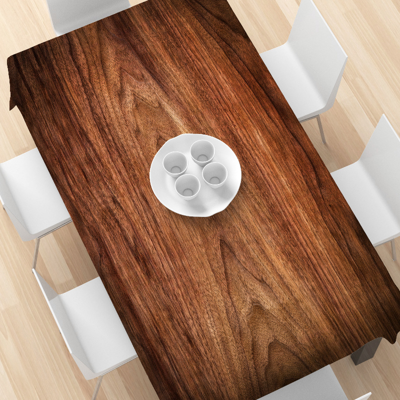 Taplak Meja Serat Kayu Gelap E - Desk Setup Dark ulasan dan harga