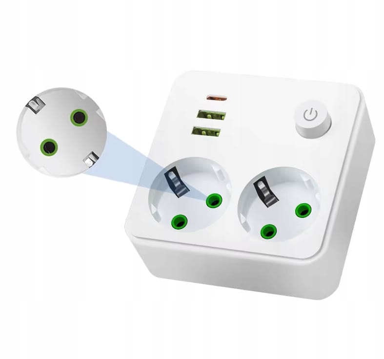 Stop Kontak Dinding Charger EU - Power Strip Flat ulasan dan harga