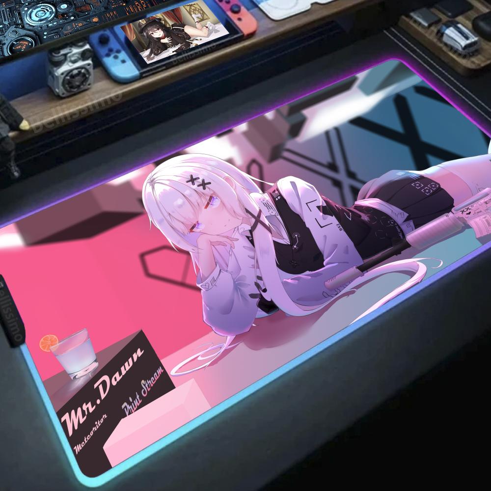 Gadis dengan pistol Anime DIY  - Desk Setup Anime ulasan dan harga