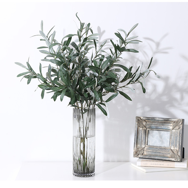 Tanaman Buatan Daun Hijau Zait - Desk Setup Photo ulasan dan harga
