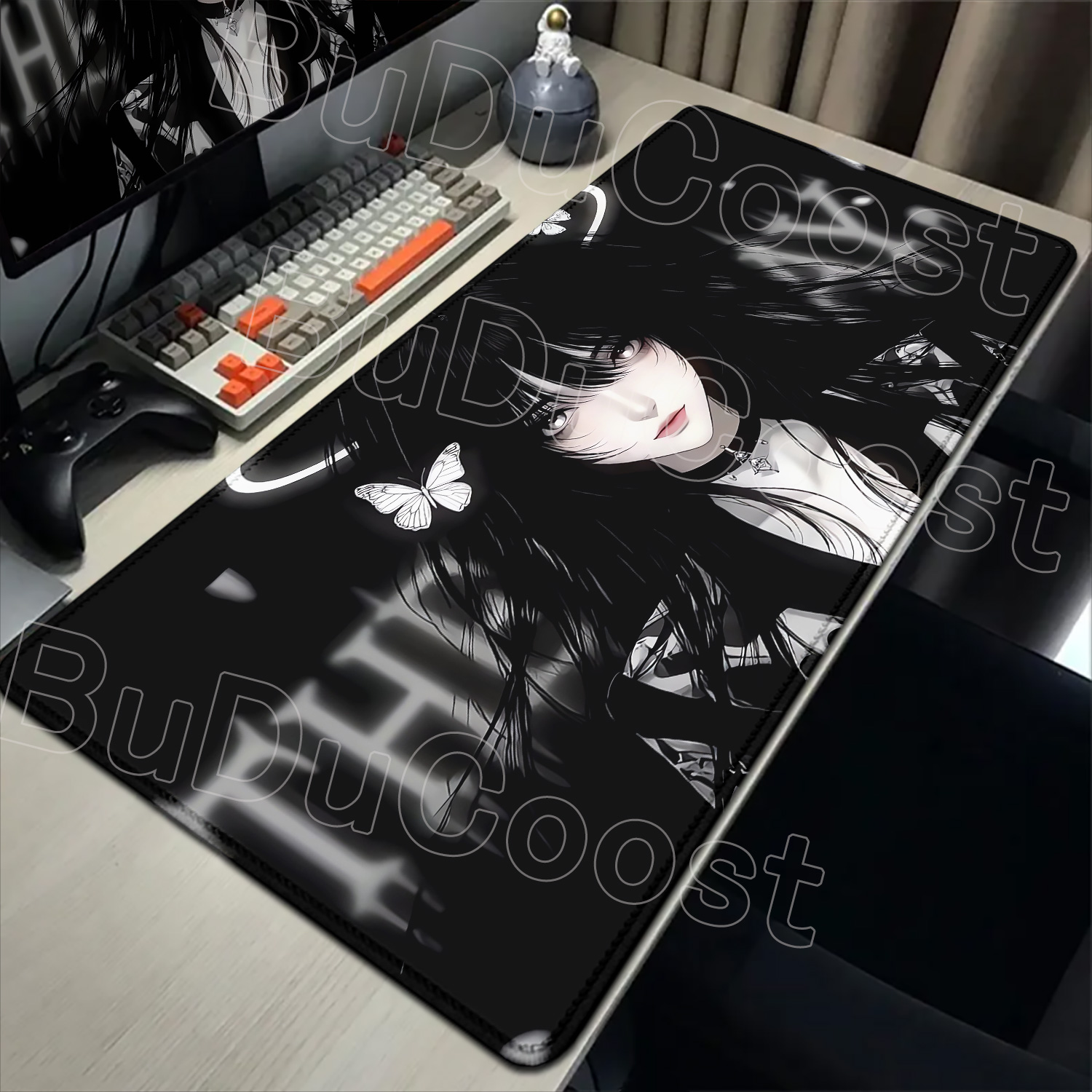 Alas Mouse Anime Gadis HD Baru - Desk Setup Dark ulasan dan harga