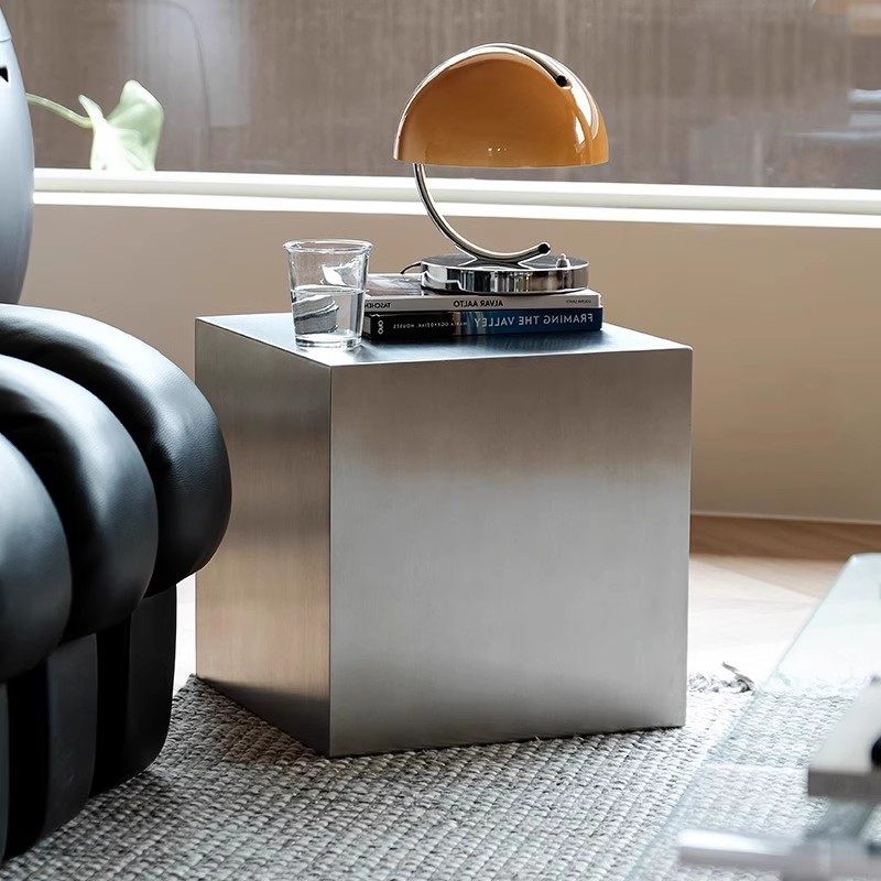 Meja Samping Stainless Steel I - Desk Setup Modern ulasan dan harga