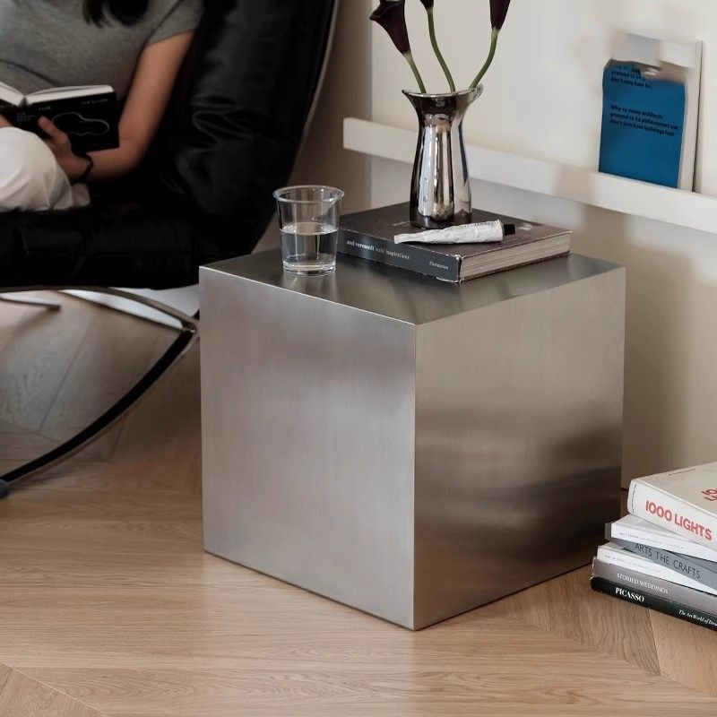 Meja Samping Stainless Steel I - Desk Setup Modern ulasan dan harga