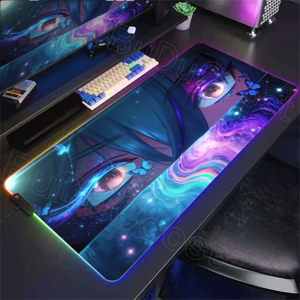 Alas Meja RGB Cantik Shorekeep - Desk Setup Keyboard ulasan dan harga