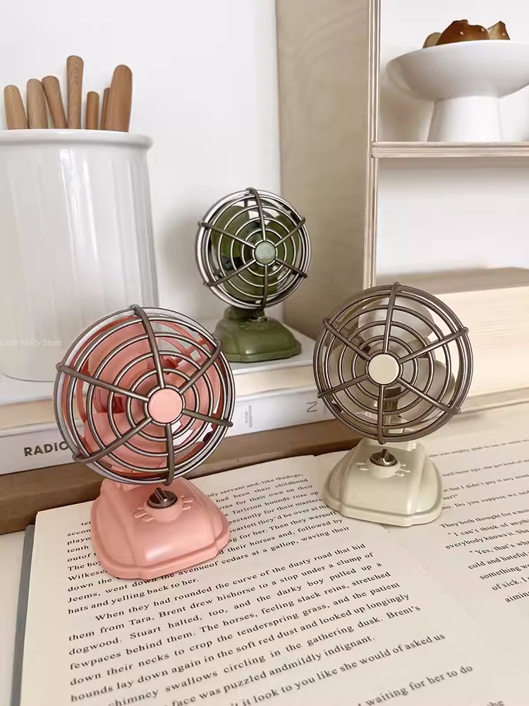 Kipas kecil Desktop Retro, kip - Fan Desk Small Usb ulasan dan harga