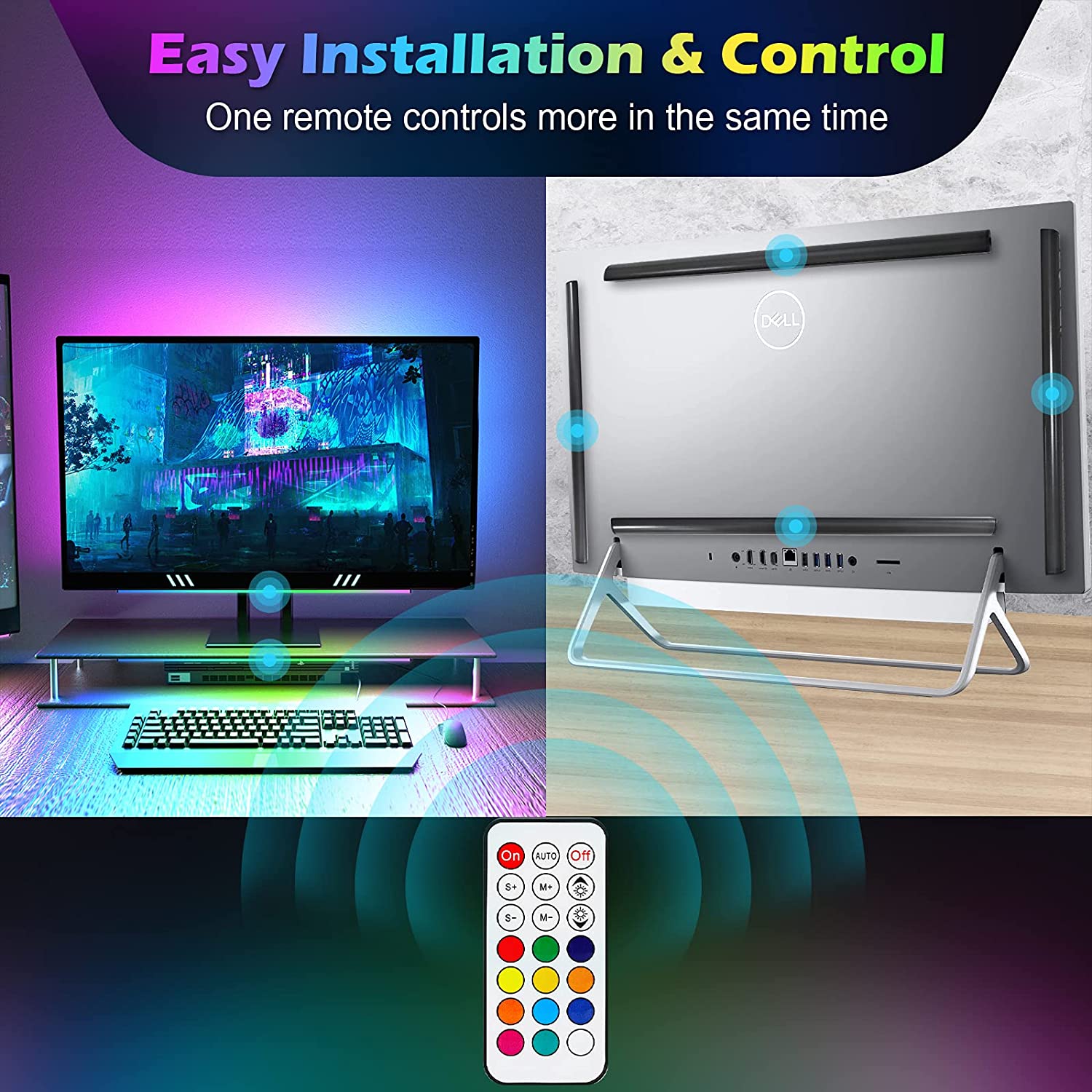 Lampu LED dekorasi ruang Game, - Desk Room Setup ulasan dan harga